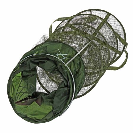 Садок береговой (SKYFISH ) круглый, кольца металл.,в сумке   40см*3.0м ; цвет: зеленый