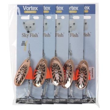 Блесна вращ."SKYFISH" Fluorescent-№5-1#