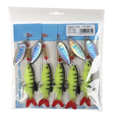 Блесна с силиконовой рыбкой TPY-8cm Weight:14.5g SIZE:8cm col:056
