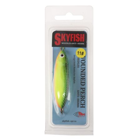 Блесна "SKYFISH" незацепляйка WOUNDED PERCH  LENGTH:6cm WEIGHT:9g color:11#
