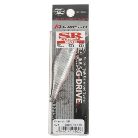 Воблер SKYFISH "Khamsin SR" 70 мм, 9.5 гр, 1.0-1.5 м, цвет: 02#