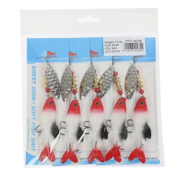 Блесна с силиконовой рыбкой TPY-8cm Weight:14.5g SIZE:8cm col:824