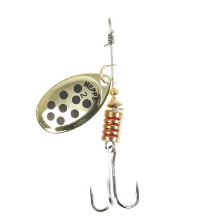 Блесна вращ."SKYFISH" Aglia Decoree (gold-black-dot), №2, 4.5гр
