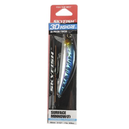 Воблер SKYFISH "3D INAHORE" SURFACE MINNOW(F) 90 мм, 11 гр, цвет: 05#