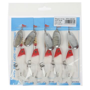 Блесна с силиконовой рыбкой TPY-8cm Weight:14.5g SIZE:8cm col:318